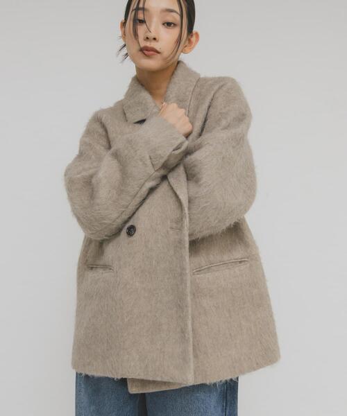 KBF シャギーテーラードジャケット コート KBF｜シャギーテーラードジャケット | Rakuten Fashion(楽天