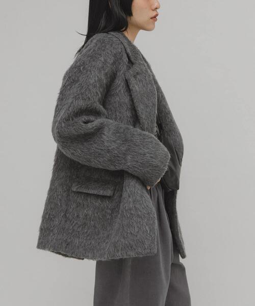 シャギーテーラードジャケット シャギーテーラードジャケット（その他アウター）｜KBF（ケイビーエフ