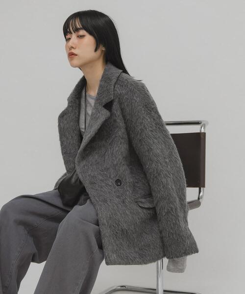 シャギーテーラードジャケット シャギーテーラードジャケット（その他アウター）｜KBF（ケイビーエフ