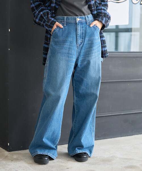 FREAK'S STORE（フリークスストア）の「Lee × FREAK'S STORE/リー 別注 PAINTER PANTS/別注 ペインターパンツ（デニムパンツ・レディース・ネイビー/ブルー/その他・SMALL/MEDIUM）」の21枚目の写真