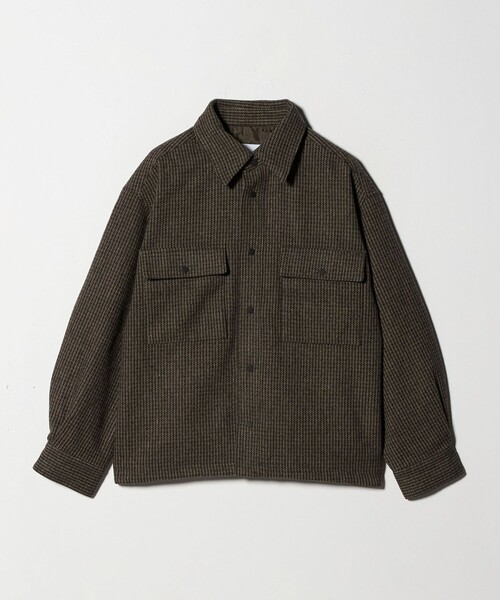 CITEN（シテン）の「＜CITEN＞ミニチェックジャケットグレー（カバーオール・レディース・ダークグレー・M/S）」の7枚目の写真