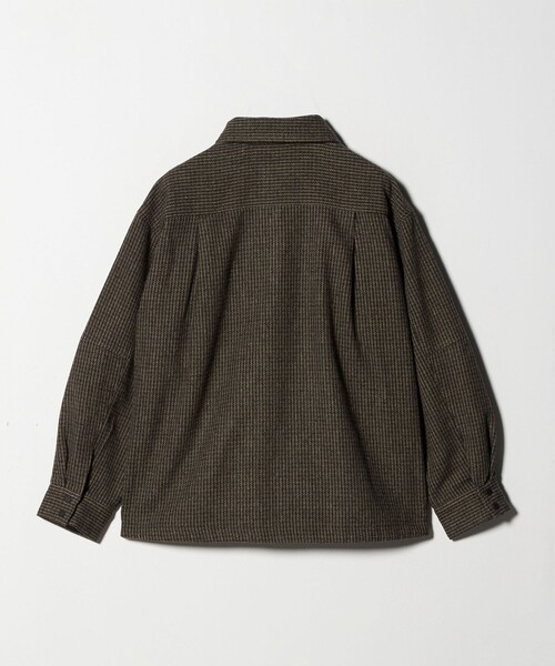 CITEN（シテン）の「＜CITEN＞ミニチェックジャケットグレー（カバーオール・レディース・ダークグレー・M/S）」の8枚目の写真