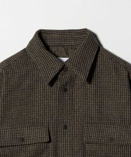 CITEN（シテン）の「＜CITEN＞ミニチェックジャケットグレー（カバーオール・レディース・ダークグレー・M/S）」の9枚目の写真