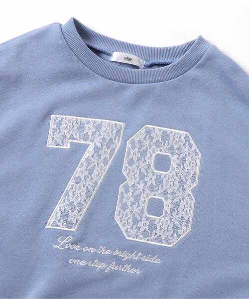 algy（アルジー）の「レースナンバリングBIGトレーナー（スウェット・キッズ・オフホワイト/ブラック/サックスブルー・XX-SMALL/X-SMALL/SMALL/MEDIUM）」の12枚目の写真