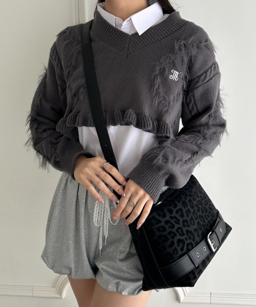 wears（ウェアーズ）の「【500mlペットボトル収納可】レオパードプリントベルトショルダーバッグ（ハンドバッグ・レディース・ブラウン/ブラック/ベージュ/ダークブラウン・FREE）」の19枚目の写真