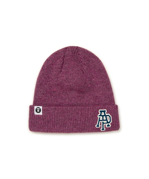 AAPE BY A BATHING APE（エーエイプバイアベイシングエイプ）の「AAPE KNIT CAP（ニットキャップ/ビーニー・メンズ・ピンク/ベージュ系その他5・FREE）」の2枚目の写真