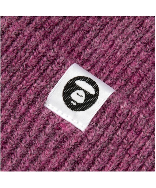 AAPE BY A BATHING APE（エーエイプバイアベイシングエイプ）の「AAPE KNIT CAP（ニットキャップ/ビーニー・メンズ・ピンク/ベージュ系その他5・FREE）」の9枚目の写真