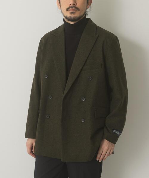 ウール混ダブルブレストジャケット セール】ウール混ダブルブレストジャケット（その他アウター）｜URBAN