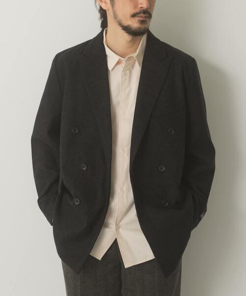 セール】ウール混ダブルブレストジャケット（その他アウター）｜ITEMS