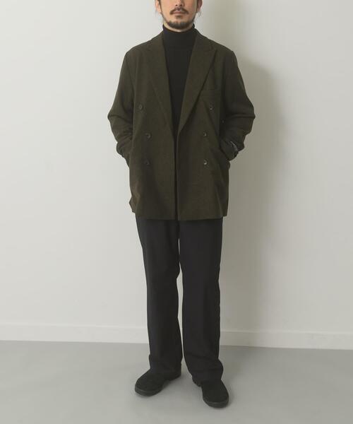 ウール混ダブルブレストジャケット（その他アウター）｜ITEMS