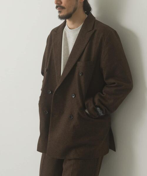 セール】ウール混ダブルブレストジャケット（その他アウター）｜ITEMS