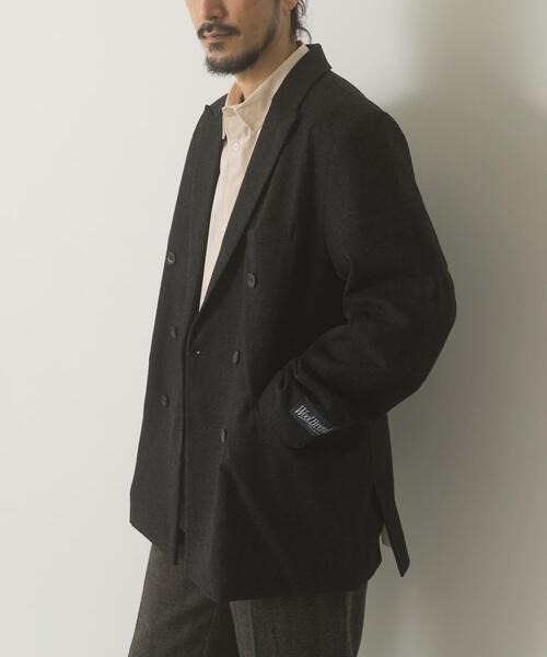 セール】ウール混ダブルブレストジャケット（その他アウター）｜ITEMS