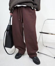 【リラックス感のある】裏起毛カーブパンツ