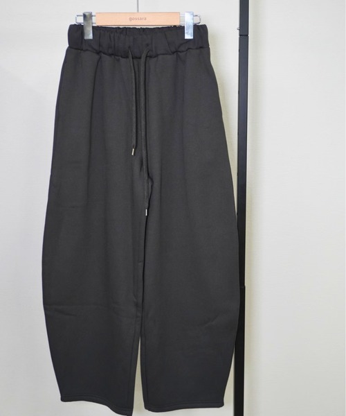 gossara（ゴサラ）の「裏起毛カーブパンツ（スウェットパンツ・レディース・アイボリー系/ブラウン/スミクロ・FREE）」の22枚目の写真