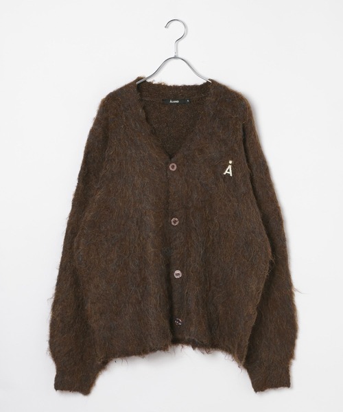 ALAND（エーランド）の「【UNISEX】ALAND／Aロゴシャギーカーディガン（カーディガン/ボレロ・レディース・グレー/ブラウン・LARGE/SMALL）」の12枚目の写真
