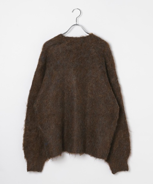 ALAND（エーランド）の「【UNISEX】ALAND／Aロゴシャギーカーディガン（カーディガン/ボレロ・レディース・グレー/ブラウン・LARGE/SMALL）」の13枚目の写真