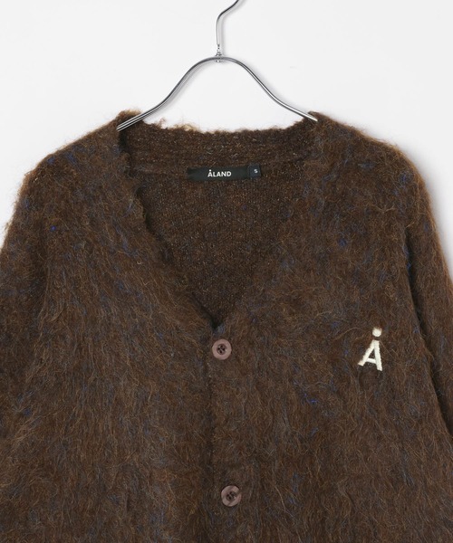 ALAND（エーランド）の「【UNISEX】ALAND／Aロゴシャギーカーディガン（カーディガン/ボレロ・レディース・グレー/ブラウン・LARGE/SMALL）」の14枚目の写真