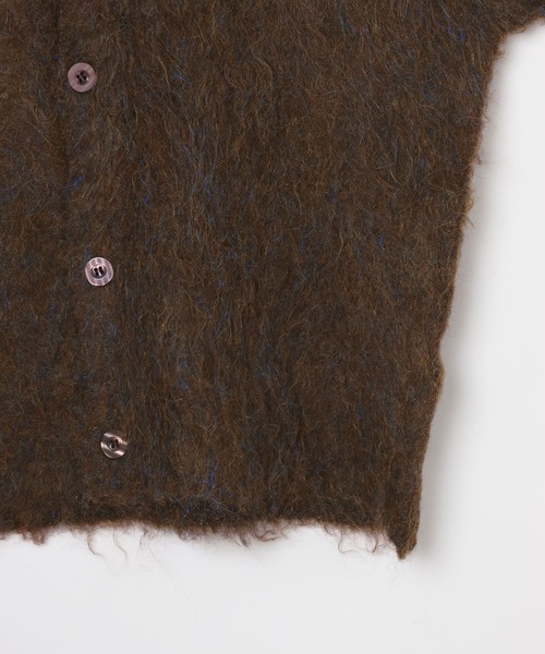 ALAND（エーランド）の「【UNISEX】ALAND／Aロゴシャギーカーディガン（カーディガン/ボレロ・レディース・グレー/ブラウン・LARGE/SMALL）」の16枚目の写真