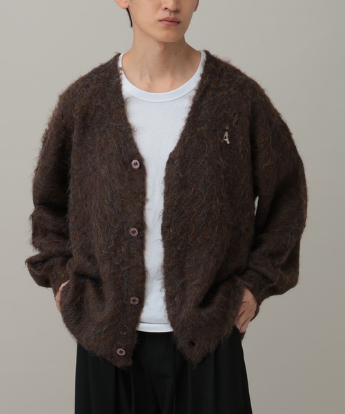 ALAND（エーランド）の「【UNISEX】ALAND／Aロゴシャギーカーディガン（カーディガン/ボレロ・レディース・グレー/ブラウン・LARGE/SMALL）」の21枚目の写真