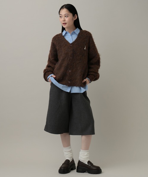 ALAND（エーランド）の「【UNISEX】ALAND／Aロゴシャギーカーディガン（カーディガン/ボレロ・レディース・グレー/ブラウン・LARGE/SMALL）」の22枚目の写真