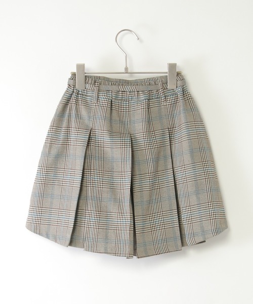 ikka(イッカ)の「ポンポン付きチェックタックキュロット(120~160cm)(その他パンツ・キッズ・ベージュ/ダークグレー・120/130/140/150/160)」の11枚目の写真