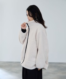 milli de l'air テディボアコクーンブルゾン