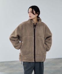 milli de l'air テディボアコクーンブルゾン