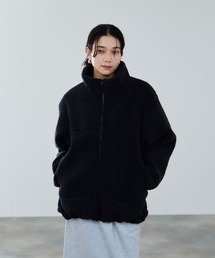 milli de l'air テディボアコクーンブルゾン