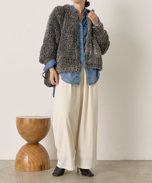 セール】ファーニットショートジャケット（その他アウター）｜Jena