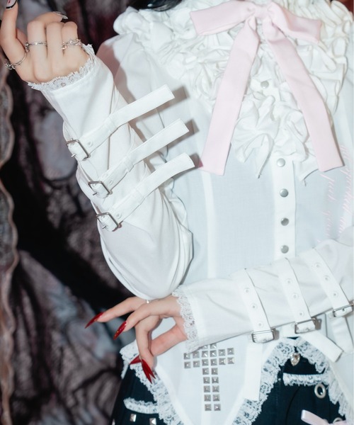 AVENCHUMU(アバンチュウム)の「little angel frill blouse(シャツ/ブラウス・レディース・ホワイト/ブラック・FREE)」の19枚目の写真