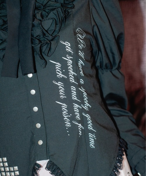 AVENCHUMU(アバンチュウム)の「little angel frill blouse(シャツ/ブラウス・レディース・ホワイト/ブラック・FREE)」の21枚目の写真
