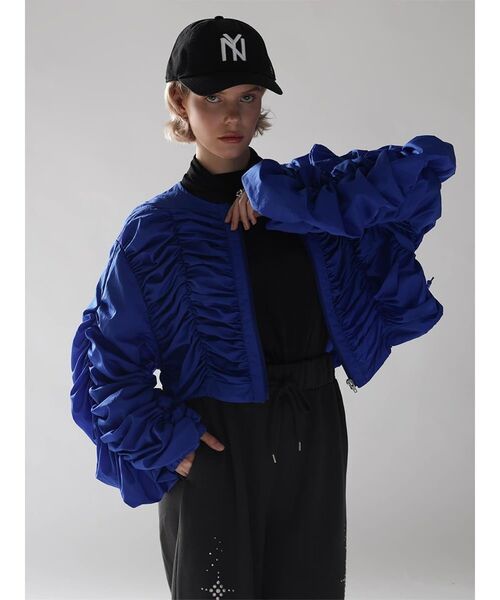 セール】NYLON GATHERED SHORT BLOUSON（その他アウター）｜:ETHROF 