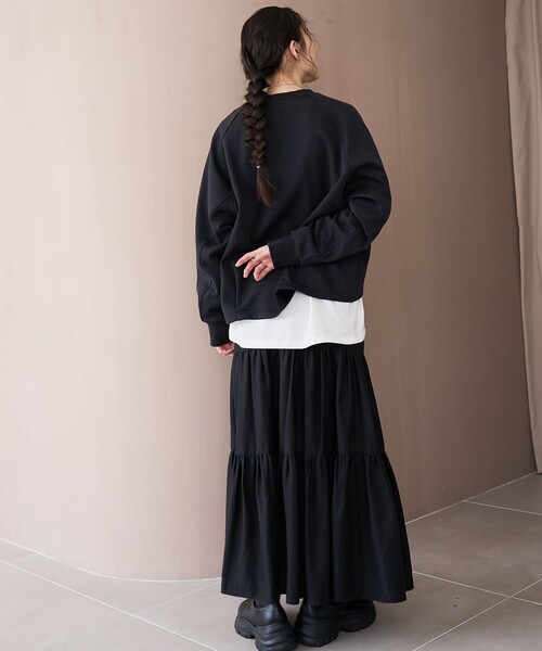 セール】ウールライクガーゼティアードスカート（スカート）｜coen