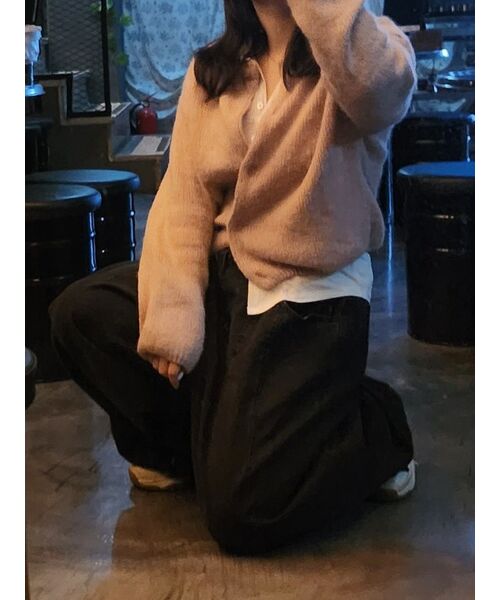 AVANDRESS（アバンドレス ）の「Super Wide Dart Denim Pants BLACK（デニムパンツ・レディース・ブラック・MEDIUM/X-LARGE）」の18枚目の写真