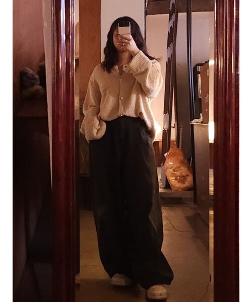 AVANDRESS（アバンドレス ）の「Super Wide Dart Denim Pants BLACK（デニムパンツ・レディース・ブラック・MEDIUM/X-LARGE）」の19枚目の写真