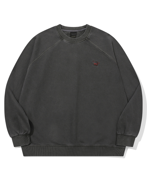 CPGN STUDIO（コンパーニョ）の「キャットステッチレグランピグメントスウェットスモークブラック（スウェット・レディース・その他・MEDIUM/LARGE）」の2枚目の写真