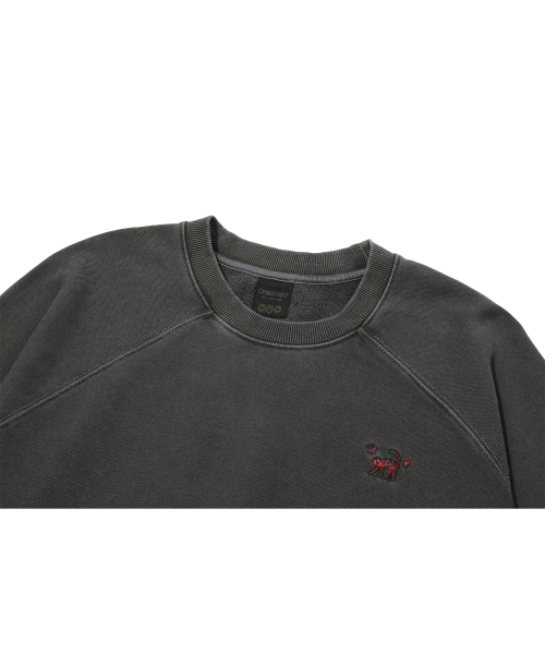 CPGN STUDIO（コンパーニョ）の「キャットステッチレグランピグメントスウェットスモークブラック（スウェット・レディース・その他・MEDIUM/LARGE）」の4枚目の写真