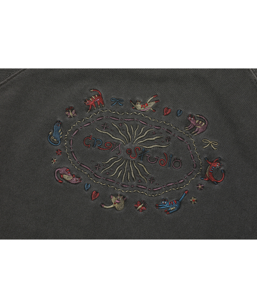 CPGN STUDIO（コンパーニョ）の「キャットステッチレグランピグメントスウェットスモークブラック（スウェット・レディース・その他・MEDIUM/LARGE）」の7枚目の写真