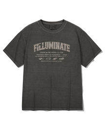FILLUMINATE（フィルミネイト）の「Damage Graphic Pigment T-shirt-Chakol（Tシャツ/カットソー）」
