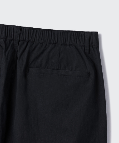MUSINSA STANDARD（ムシンサスタンダード）の「[シティレジャー] CN ワンタック ワイドバンディングパンツ [ブラック]（その他パンツ・メンズ・その他・26/27/28/29/40/42/32/30/31/33/34/36）」の5枚目の写真