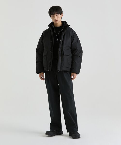 MUSINSA STANDARD（ムシンサスタンダード）の「[シティレジャー] CN ワンタック ワイドバンディングパンツ [ブラック]（その他パンツ・メンズ・その他・26/27/28/29/40/42/32/30/31/33/34/36）」の7枚目の写真