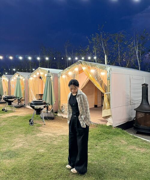 TRIP LE SENS(トリップ ル センス)の「ソフトアンドマイルドミニマルチェックシャツ_ベージュ(シャツ/ブラウス・メンズ・その他・MEDIUM/X-SMALL/LARGE)」の4枚目の写真