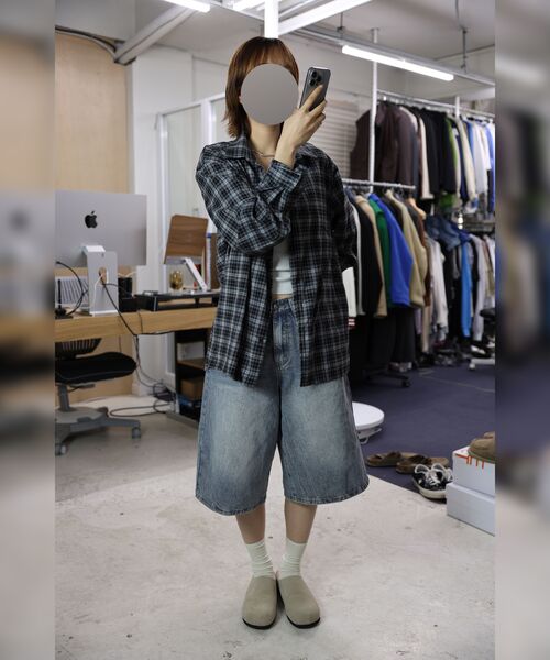 TRIP LE SENS(トリップ ル センス)の「ソフトアンドマイルドミニマルチェックシャツ_ベージュ(シャツ/ブラウス・メンズ・その他・MEDIUM/X-SMALL/LARGE)」の9枚目の写真