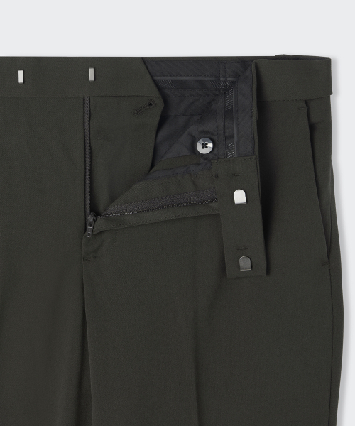 MUSINSA STANDARD（ムシンサスタンダード）の「セミワイド隠しバンディングスラックス[ダスティカーキ]（スラックス・メンズ・その他・40/38/33/26/27/28/29/42/36/34/32/30/31）」の10枚目の写真