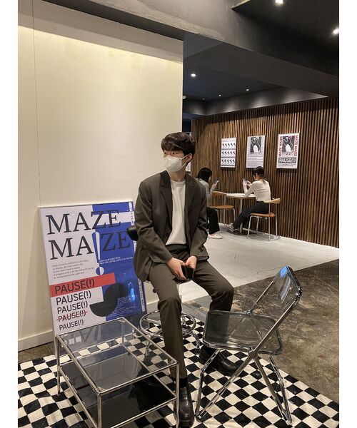 MUSINSA STANDARD（ムシンサスタンダード）の「セミワイド隠しバンディングスラックス[ダスティカーキ]（スラックス・メンズ・その他・40/38/33/26/27/28/29/42/36/34/32/30/31）」の3枚目の写真