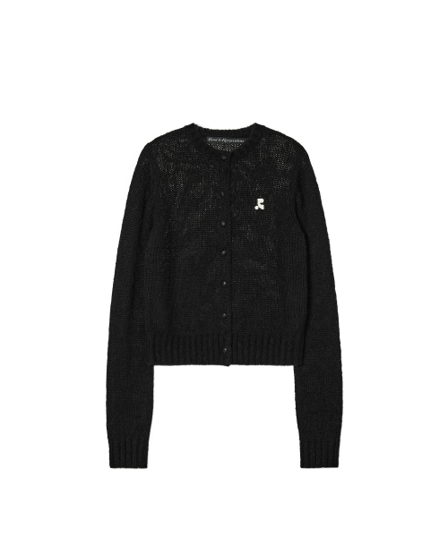 Rest&Recreation(レストアンドレクリエーション)の「BUTTON HOLE KNIT CARDIGAN - BLACK(ニット/セーター・レディース・その他・ONE)」の1枚目の写真
