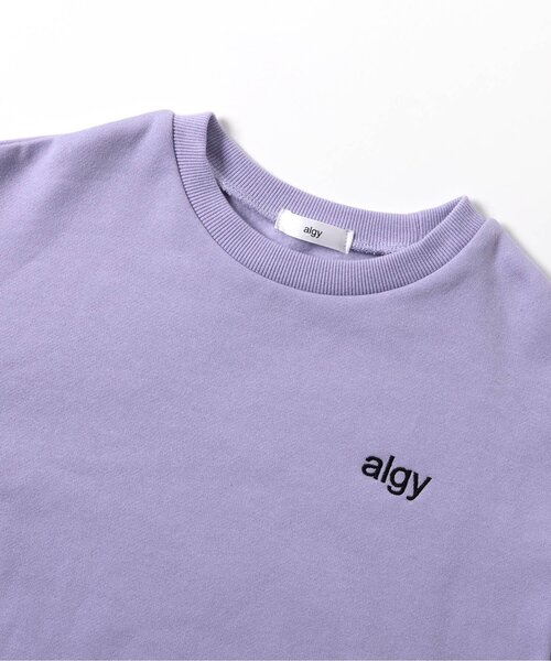 algy（アルジー）の「裏起毛バックワッペントレーナー（スウェット・キッズ・チャコール/ラベンダー/オフホワイト・XX-SMALL/X-SMALL/SMALL/MEDIUM）」の5枚目の写真