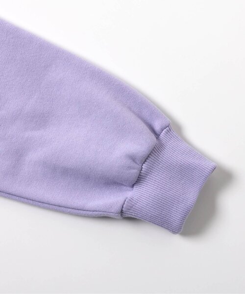 algy（アルジー）の「裏起毛バックワッペントレーナー（スウェット・キッズ・チャコール/ラベンダー/オフホワイト・XX-SMALL/X-SMALL/SMALL/MEDIUM）」の9枚目の写真