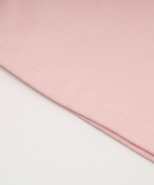 URBAN CHERRY(アーバンチェリー)の「フロントリボンデザインスクエアネックトップス(Tシャツ/カットソー・キッズ・ピンク・110cm/120cm/130cm/140cm)」の7枚目の写真