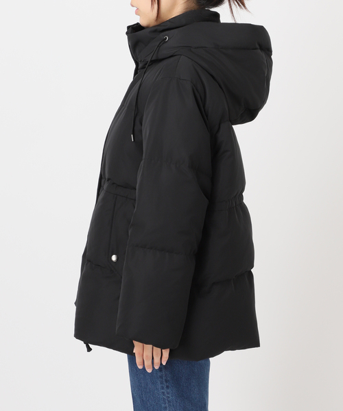 B.C STOCK（ベーセーストック）の「撥水 / 撥油 / フラッフィーフーディミトンダウン（ブルゾン・レディース・ブラック/アイボリー/ブルー・SMALL/MEDIUM）」の14枚目の写真